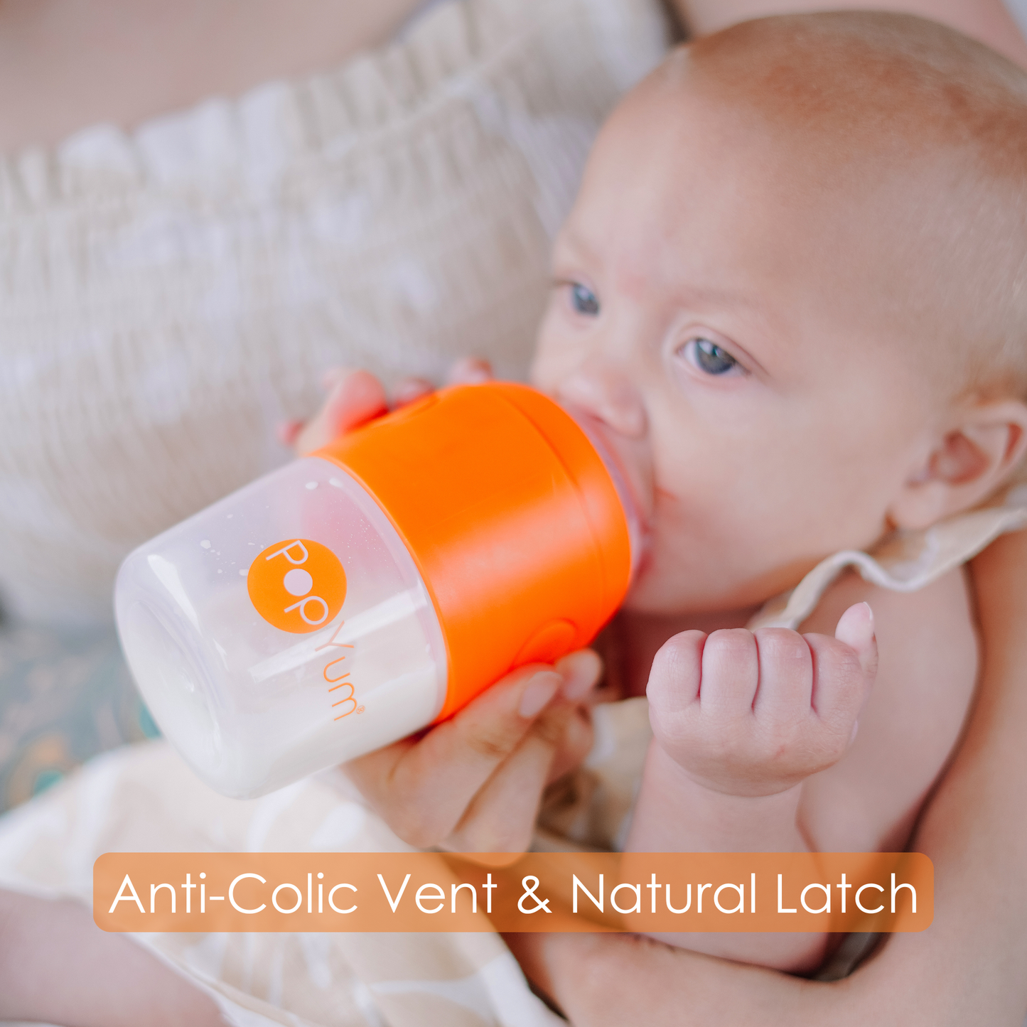 PopYum Orange 10 Piece Bundle: Bottle Set + 3 Nipple 2-Packs